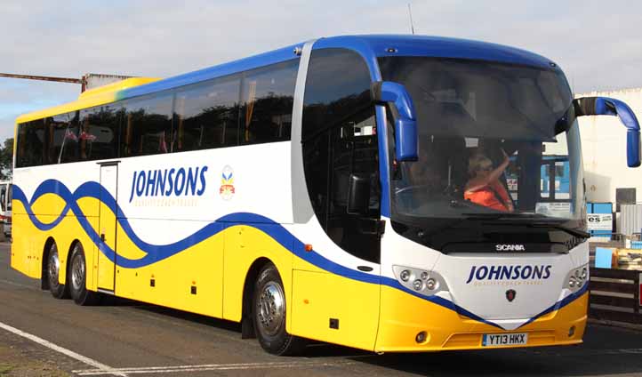 Johnsons Scania OmniExpress YT13HKX